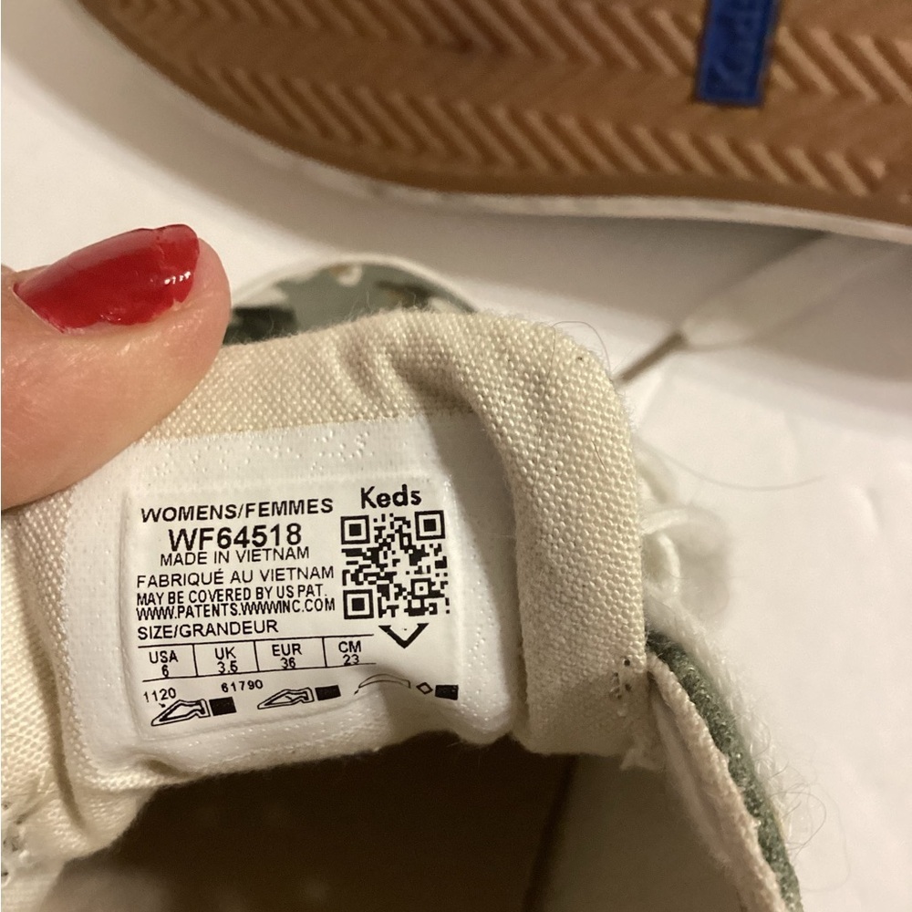Keds Jump Kick Tropical Sneakers Size 6 Like New - Picture 7 of 7